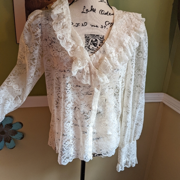 Vintage 80s Alice Stuart blouse - Picture 8 of 13